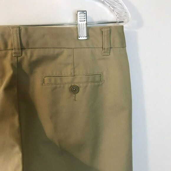 Lands' End Junior Women's Cropped Pants Cotton Khaki Tan Belt Loops Sz 5 Uniform - Picture 11 of 16
